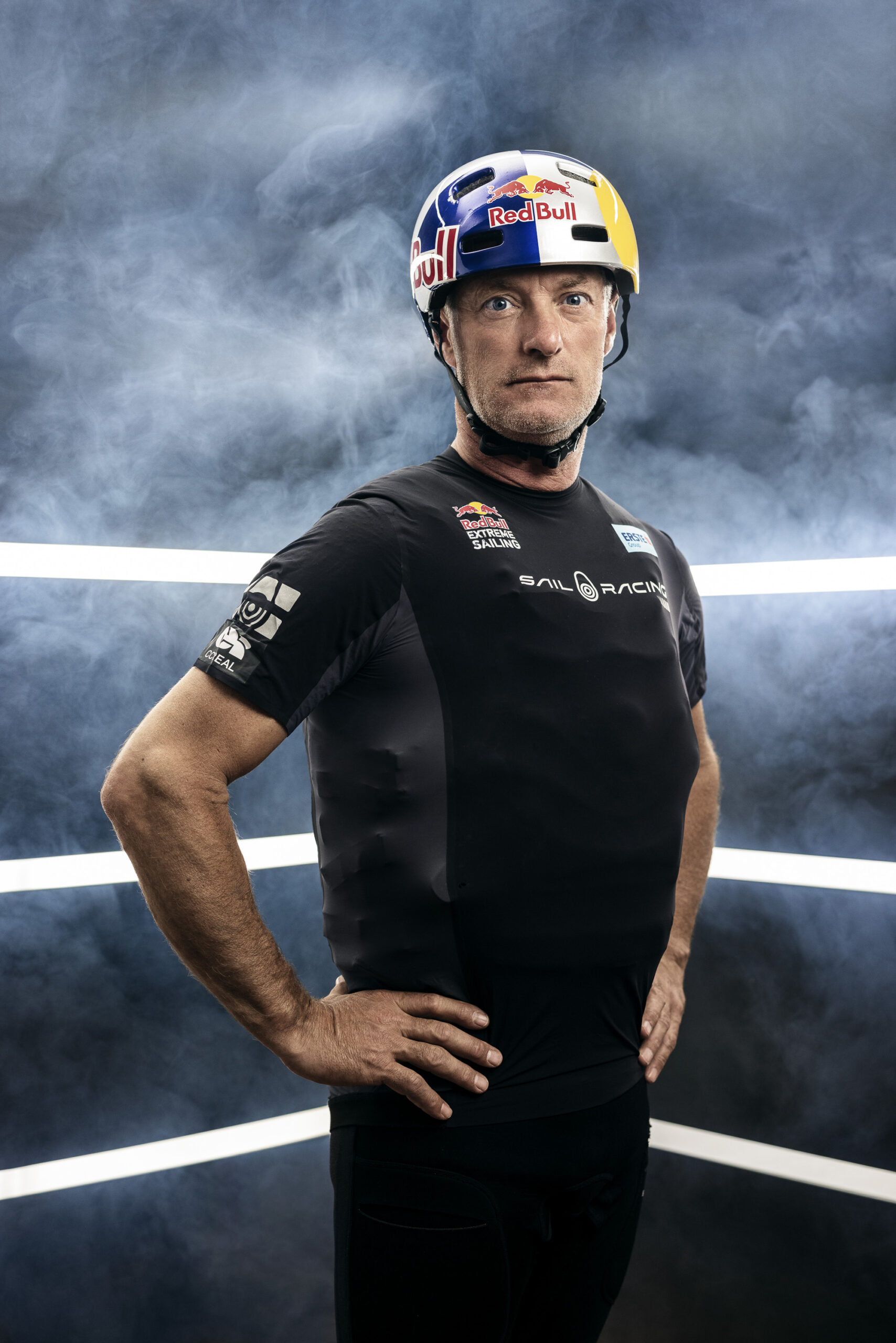 Double olympic gold medalist Hans Peter Steinacher poses for a portrait during the training camp in Lake Garda, Italy on June 2, 2021