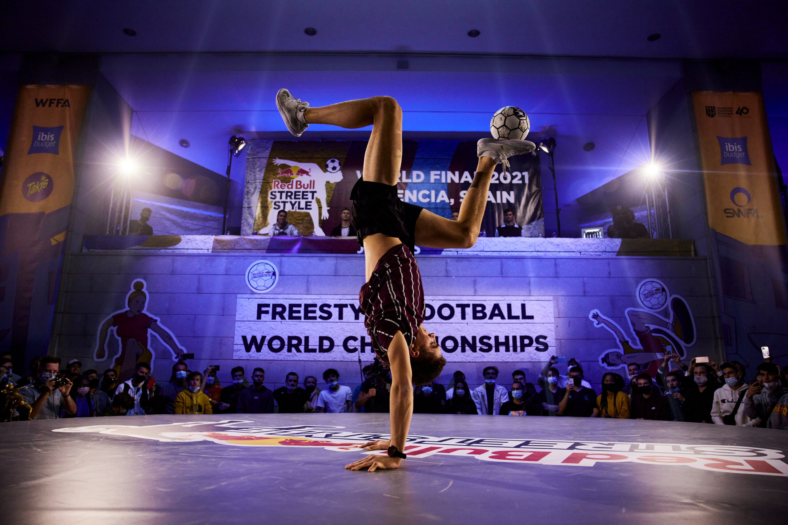 Erlend competes during the Red Bull Street Style world final in Valencia, Spain on November 20 2021. // SI202111210010 // Usage for editorial use only //
