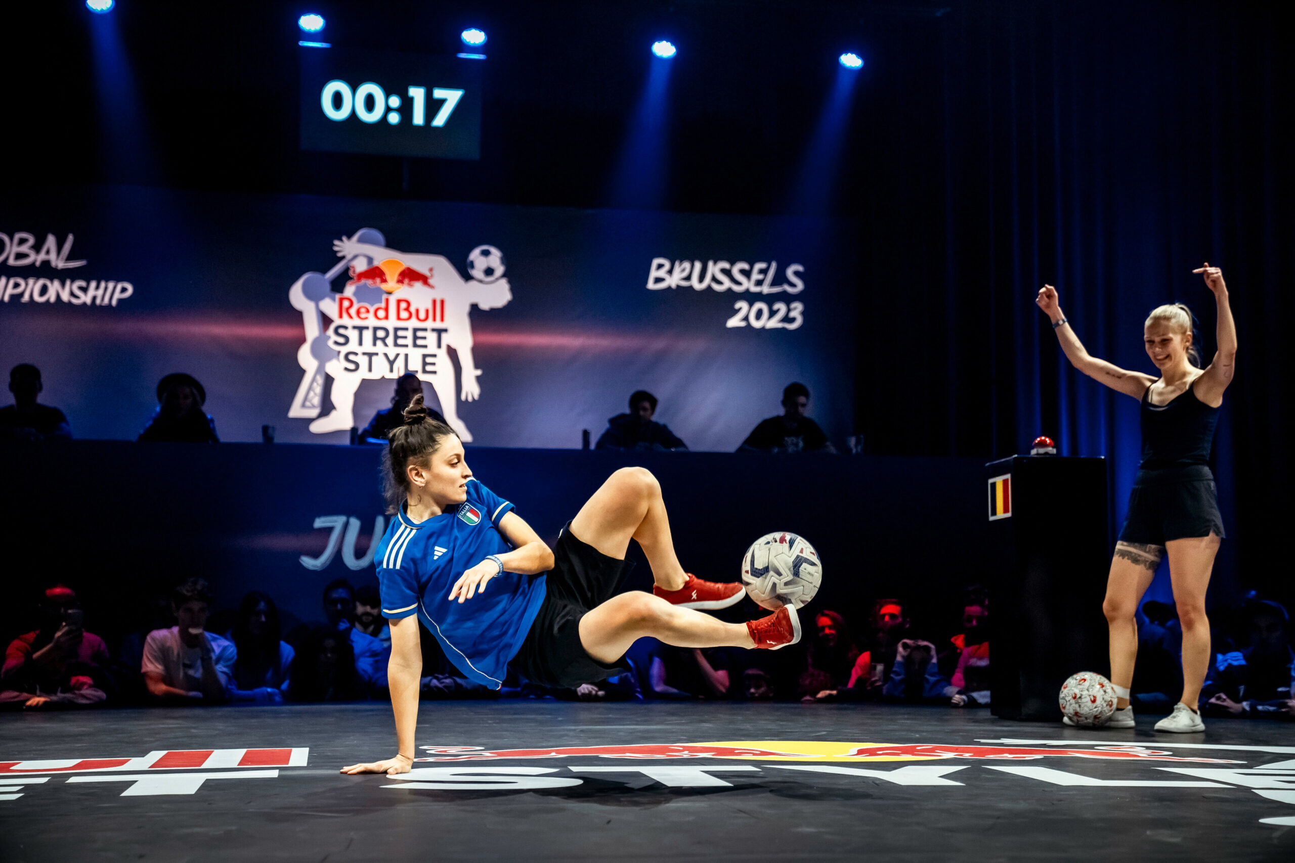 participants at Red Bull Street Style Global Championship Final in Brussels, Belgium on December 7, 2023. // Stefaan Temmerman / Red Bull Content Pool // SI202312080010 // Usage for editorial use only //