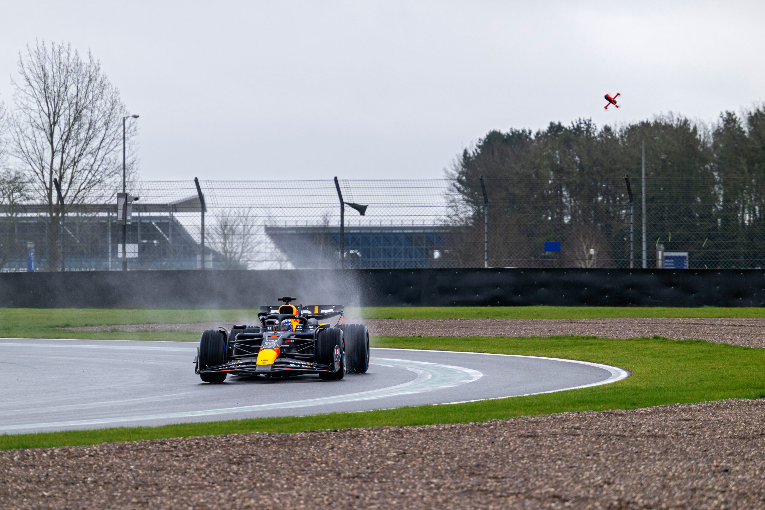 Max Verstappen of the Netherlands seen in Silverstone, Great Britain on February 13, 2024.