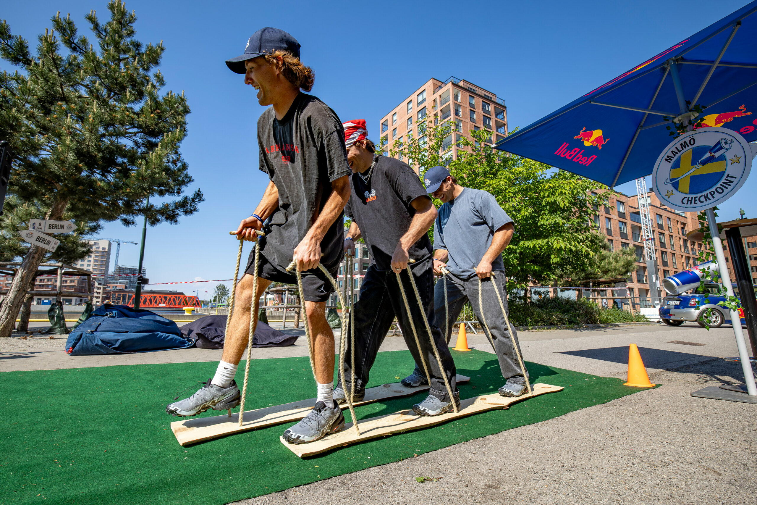 Team Bazillionaires from USA during Red Bull Can You Make It in Malmoe, Sweden on May 21, 2024. // Richard Ström / Red Bull Content Pool // SI202405220034 // Usage for editorial use only //