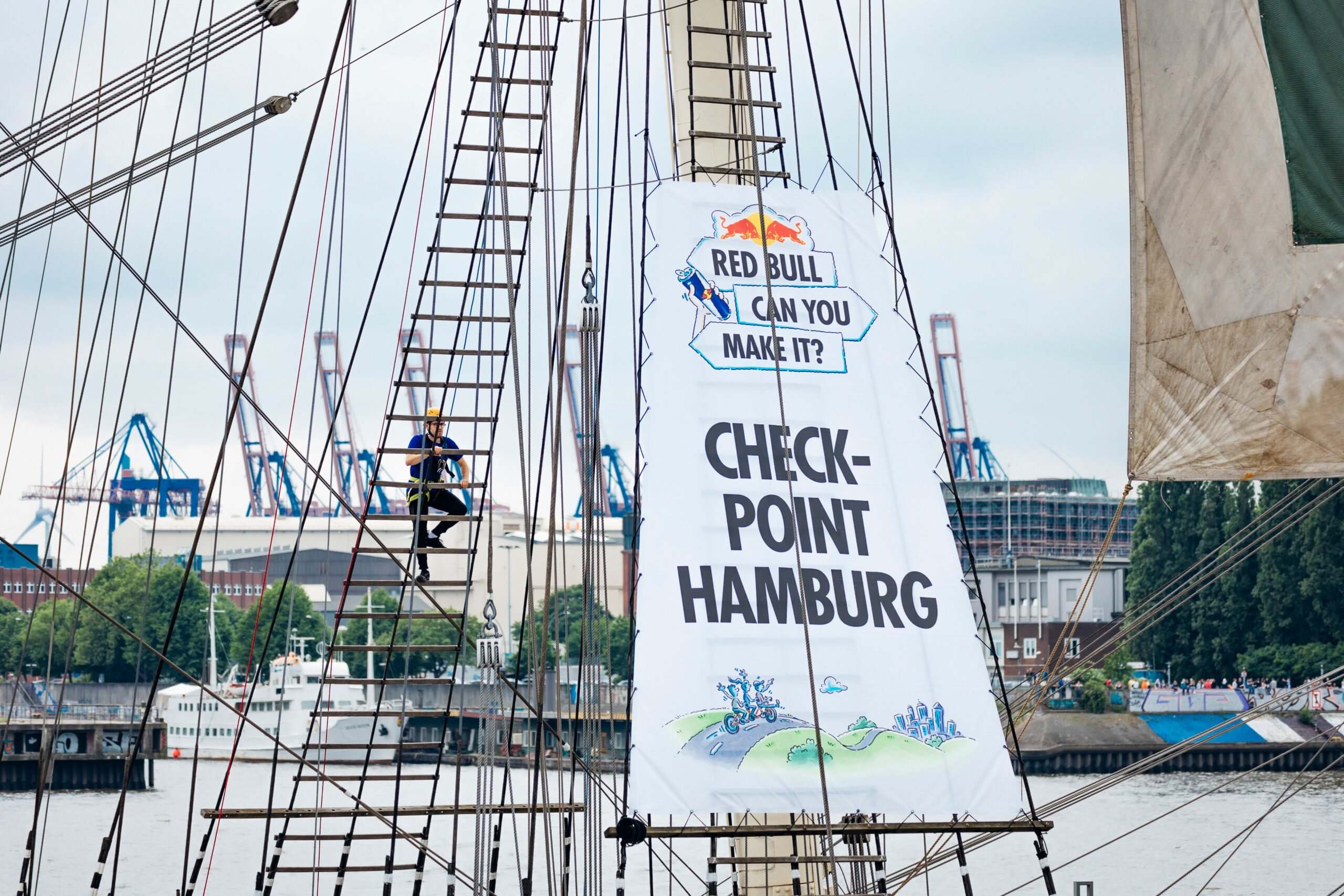 Red Bull Can You Make It Checkpoint in Hamburg, Germany on May 25, 2024. // Pascal Lieleg / Red Bull Content Pool // SI202405250699 // Usage for editorial use only //