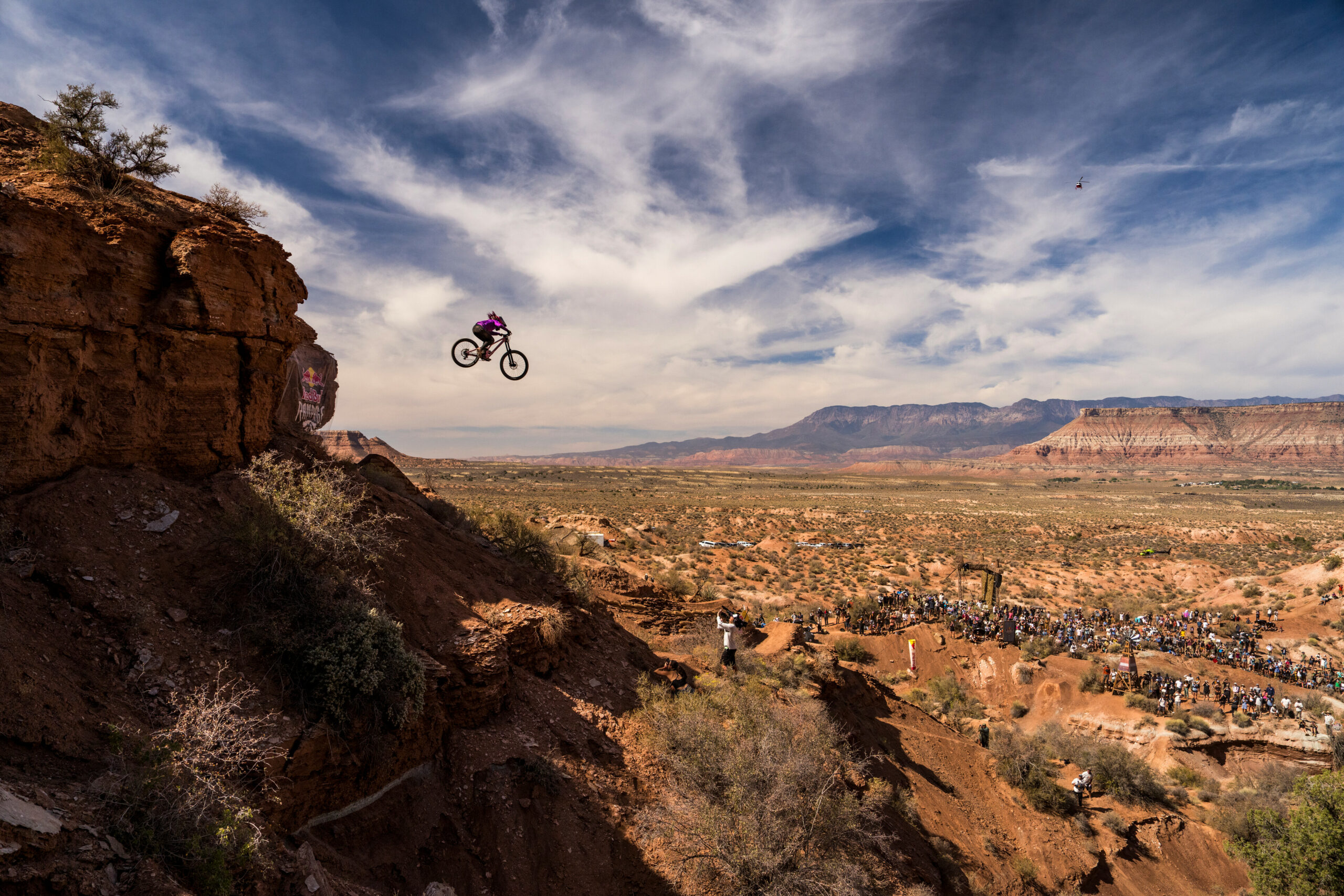 Chelsea Kimball rides during the women’s final at Red Bull Rampage in Virgin, Utah, USA on October 10, 2024. // Christian Pondella / Red Bull Content Pool // SI202410110007 // Usage for editorial use only //