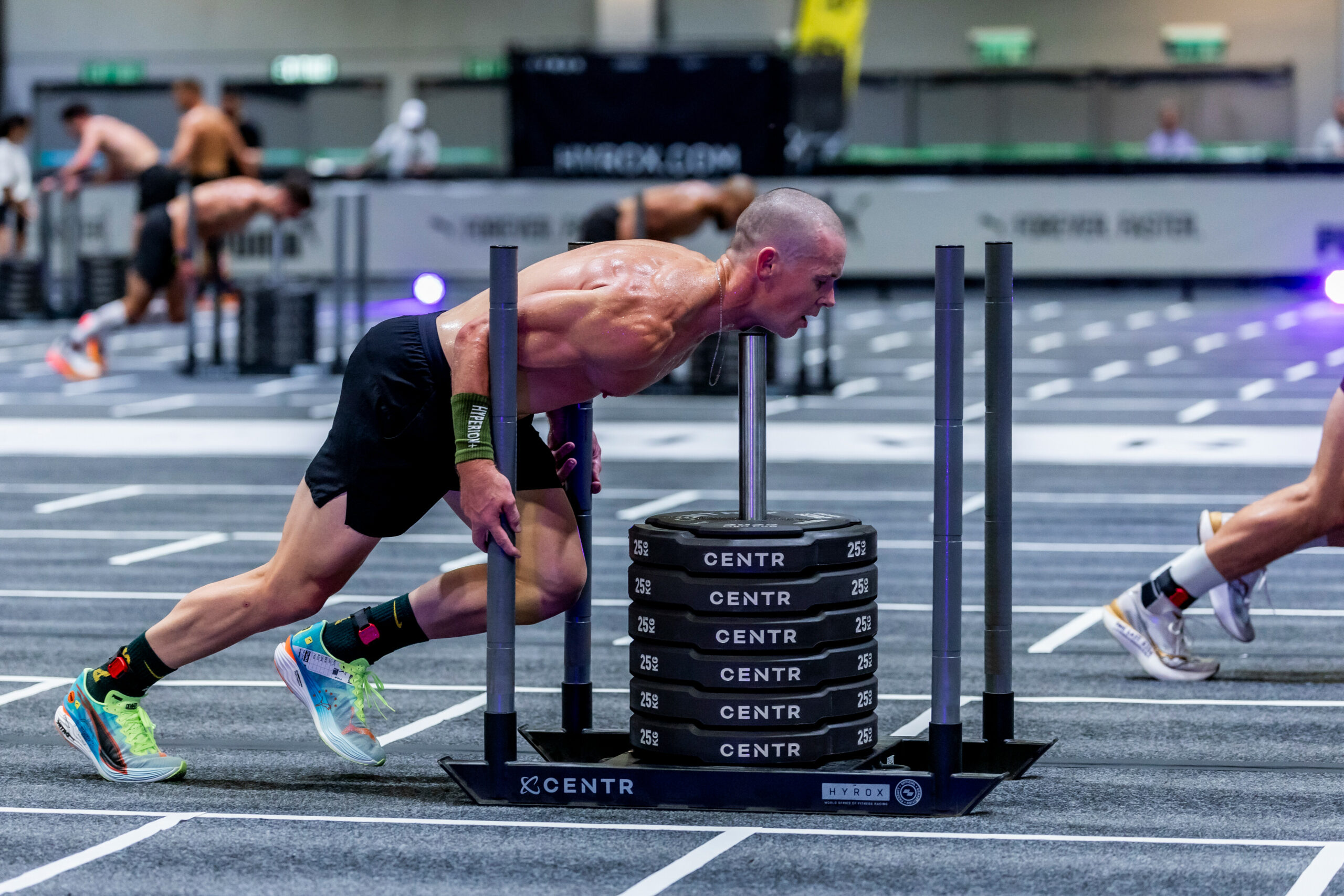 James Kelly seen during the Elite 15 at the Hyrox Major in Hong Kong on November 22, 2024. // Brian Ching / Red Bull Content Pool // SI202411230255 // Usage for editorial use only //