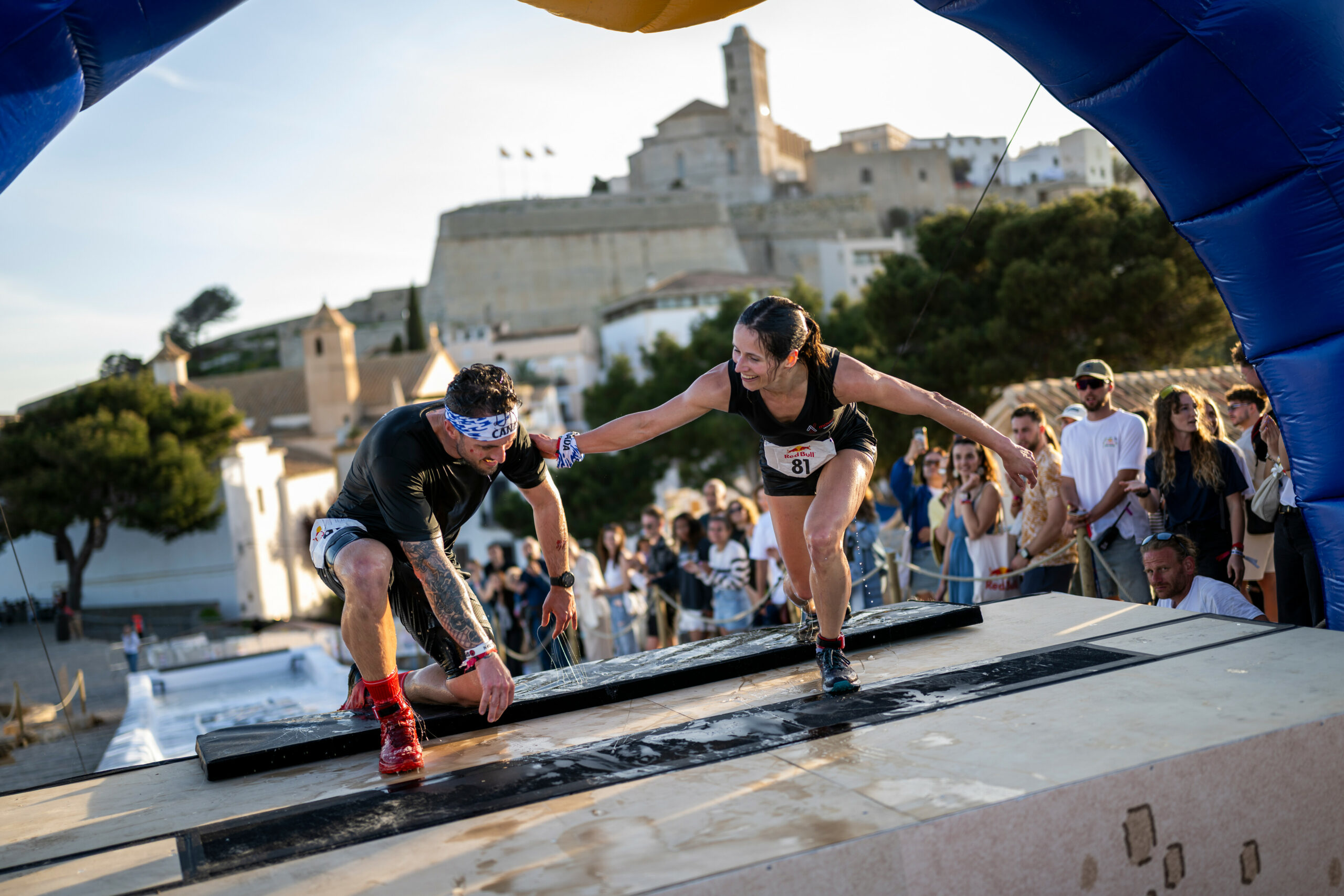 Team The Hybrid Storm, Xavier Fagard and Beatrice Moyen Sylvestre seen during the Red Bull Ibiza Royale in Ibiza, Spain on 09 April, 2025. // Joerg Mitter / Red Bull Content Pool // SI202504090424 // Usage for editorial use only //