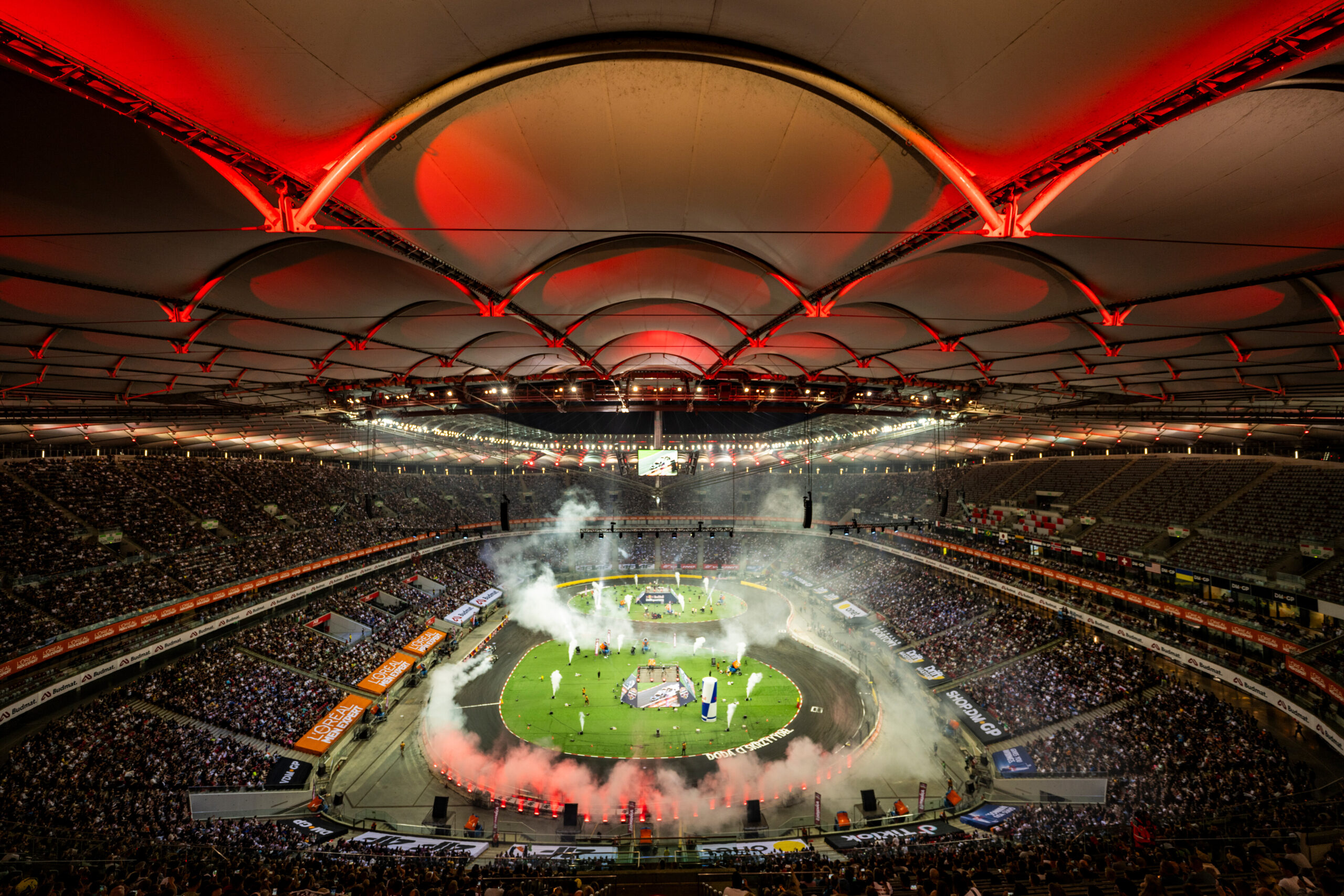 Venue seen during the Red Bull Drift Masters Grand Finale in Warsaw, Poland on September 13, 2025. // Joerg Mitter / Red Bull Content Pool // SI202509131586 // Usage for editorial use only //