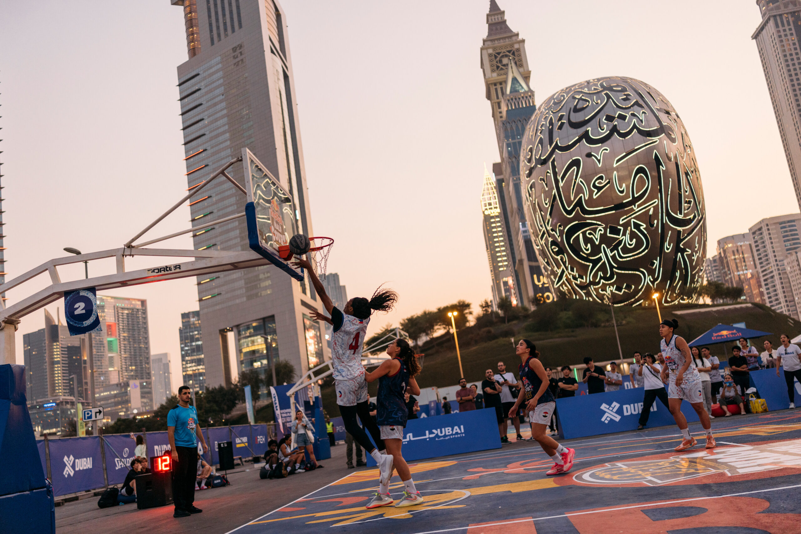 Competitors perform during Red Bull Half Court World Final in Dubai, United Arab Emirates on November 28, 2025 // Naim Chidiac / Red Bull Content Pool // SI202511280858 // Usage for editorial use only //