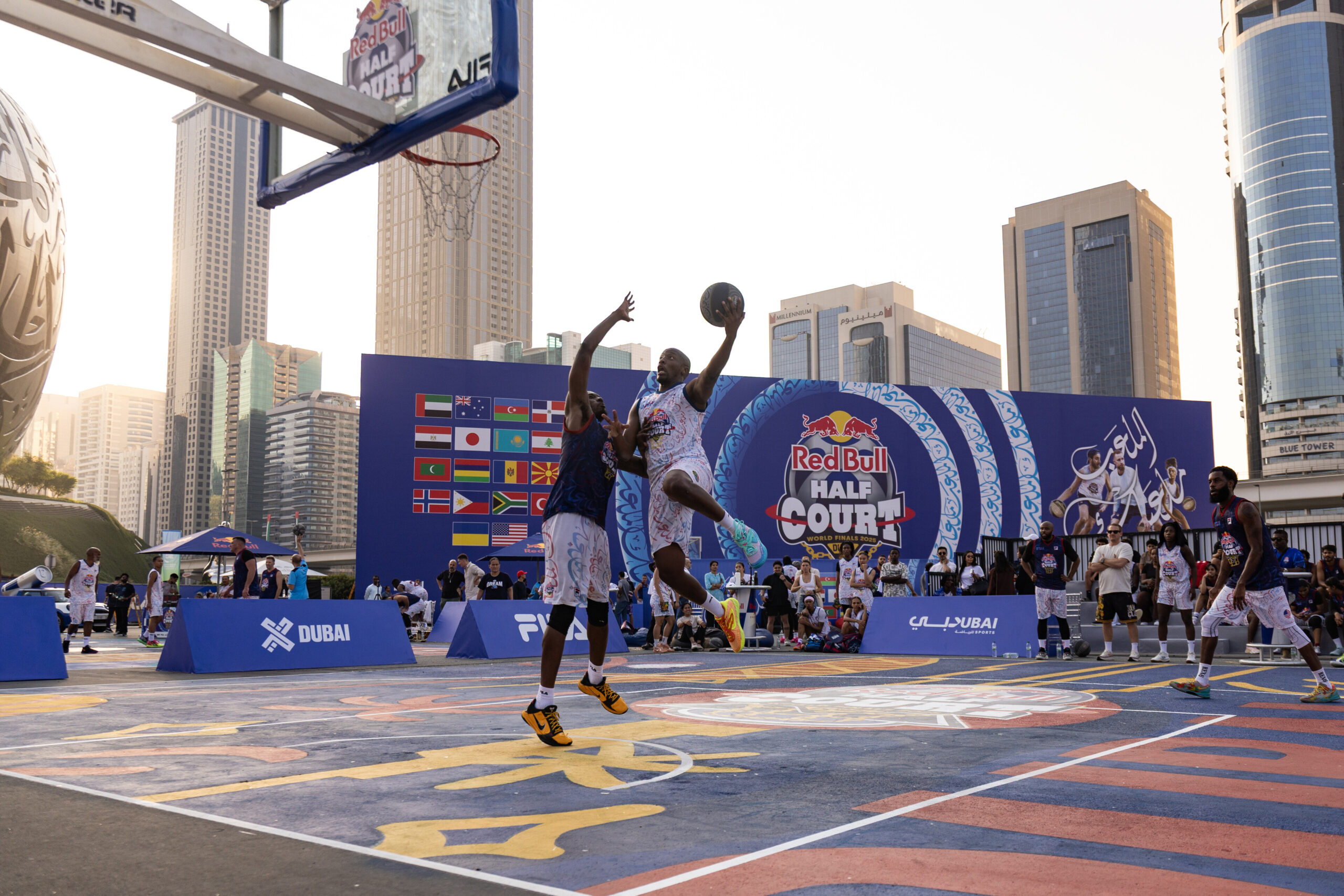Participants seen at the Red Bull Half Court World Finals 2025 in Dubai, United Arab Emirates on November 28, 2025 // Markus Berger / Red Bull Content Pool // SI202511280885 // Usage for editorial use only //