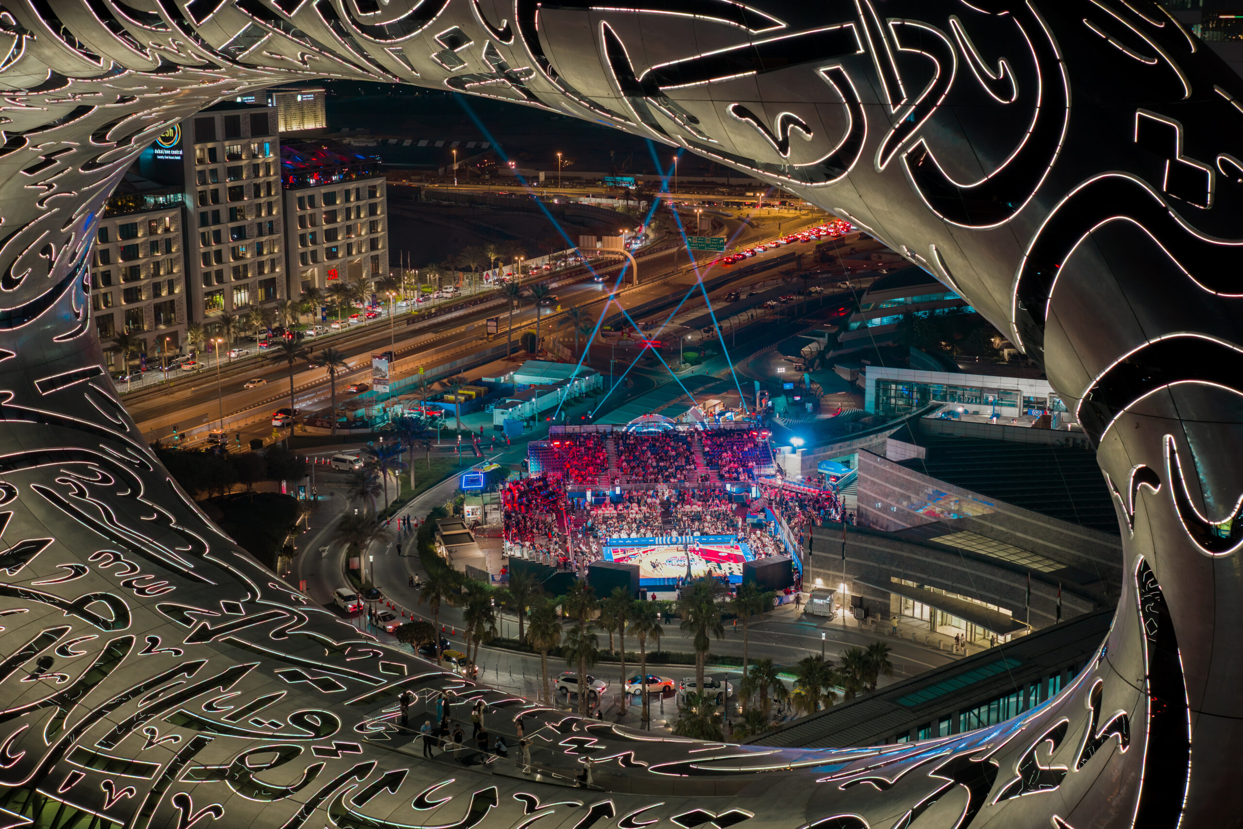 Venue seen at the Red Bull Half Court World Finals 2025 in Dubai, United Arab Emirates on November 29, 2025 // Markus Berger / Red Bull Content Pool // SI202511290479 // Usage for editorial use only //