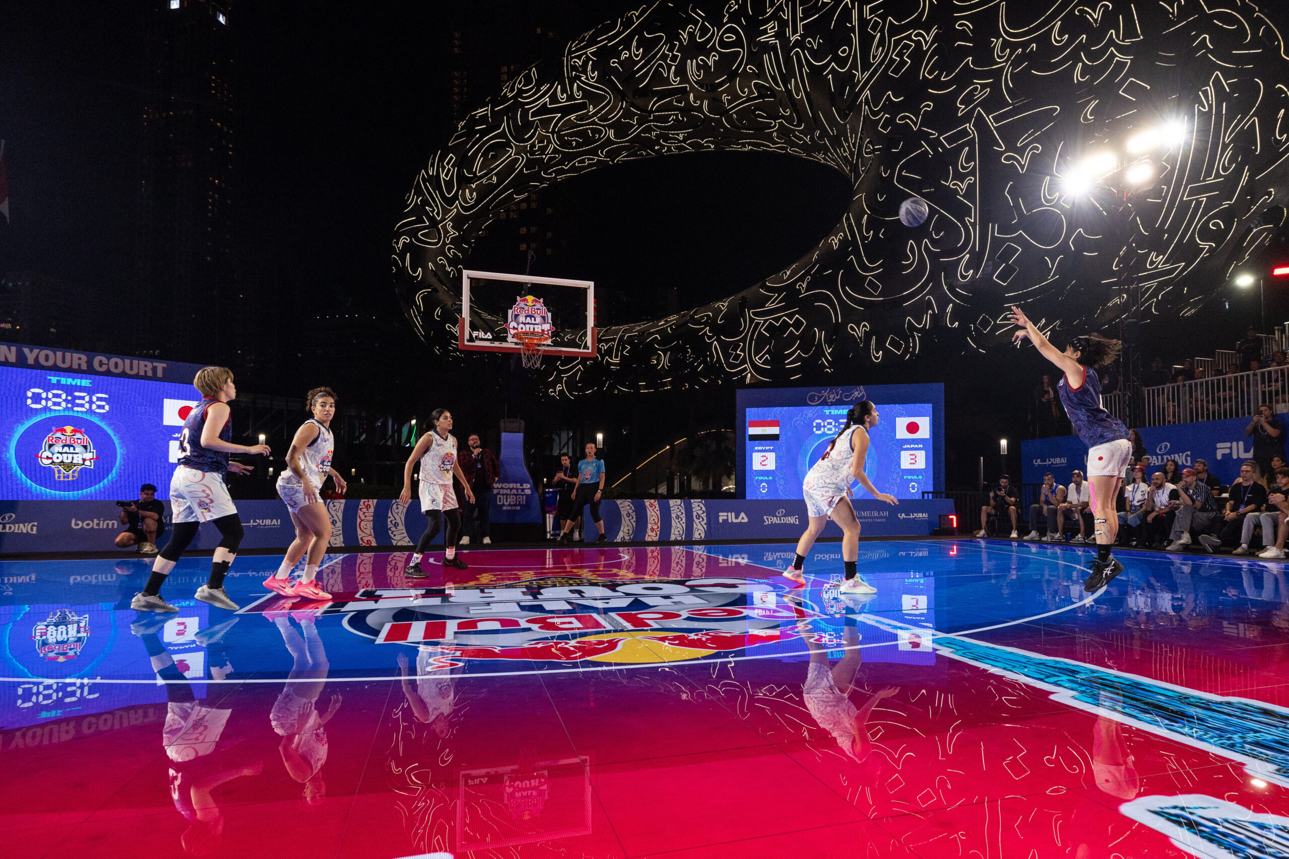 Participants seen at the Red Bull Half Court World Finals 2025 in Dubai, United Arab Emirates on November 29, 2025 // Markus Berger / Red Bull Content Pool // SI202511290484 // Usage for editorial use only //
