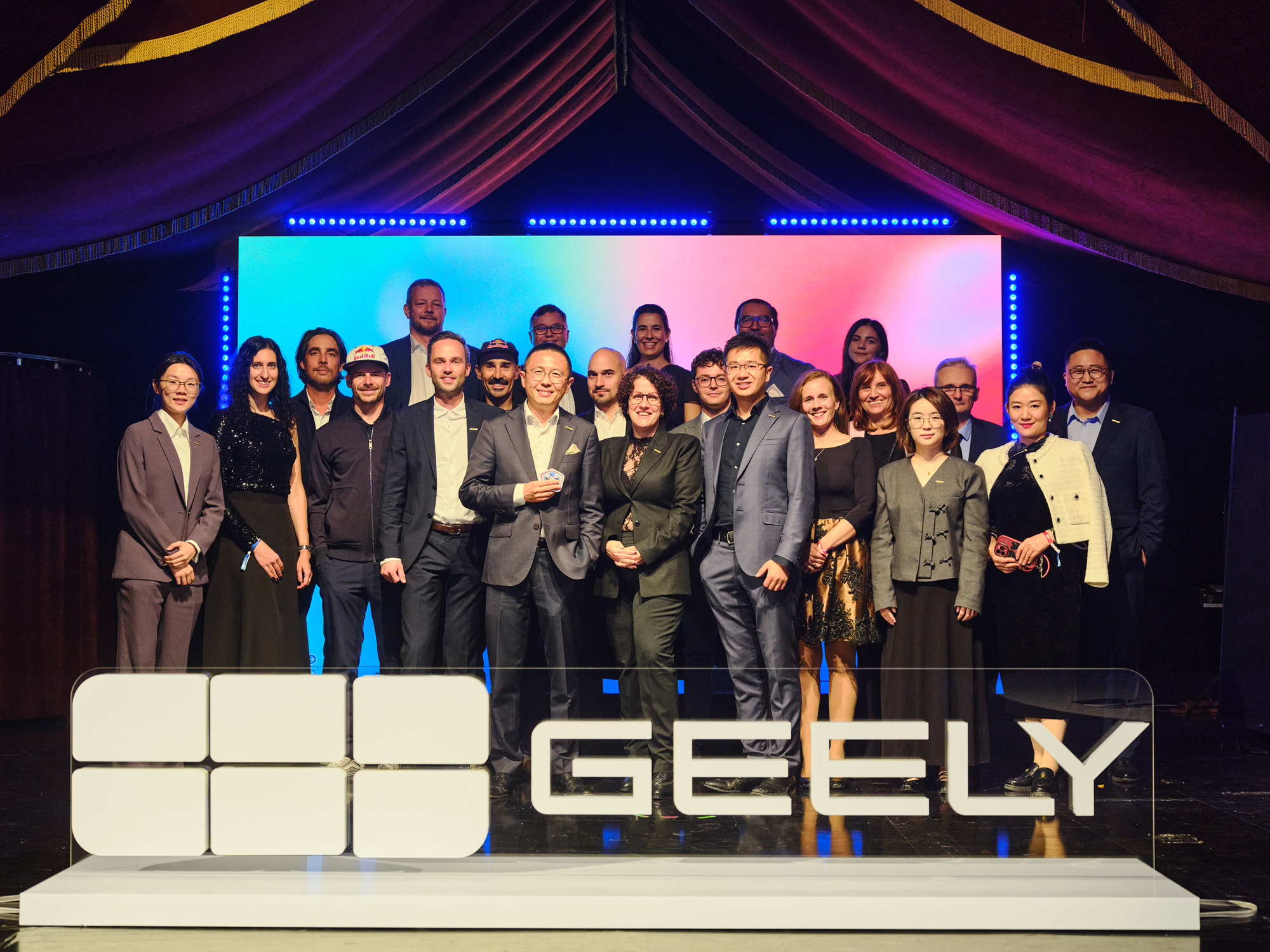 General view of Geely Brand Launch Night is seen in Vienna on October 8, 2026. Photo by Mitja Kobal / 3MPG. Images free of charge for editorial use. No advertising or market campaigns.
