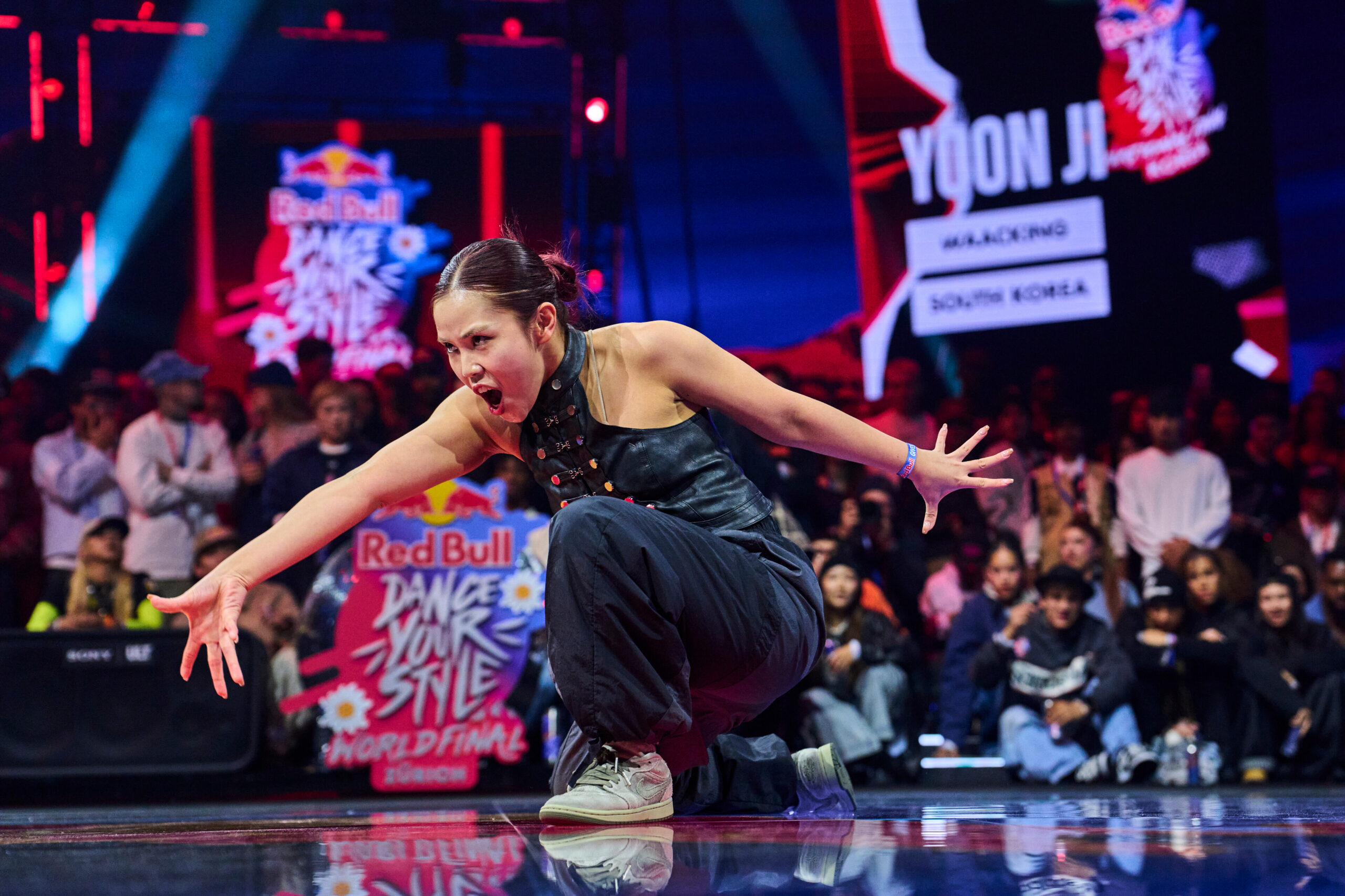 Yoon Ji competes at the Red Bull Dance Your Style World Final at the Hallenstadion in Zurich, Switzerland on October 24, 2026. // Muriel Florence Rieben / Red Bull Content Pool // SI202610250022 // Usage for editorial use only //