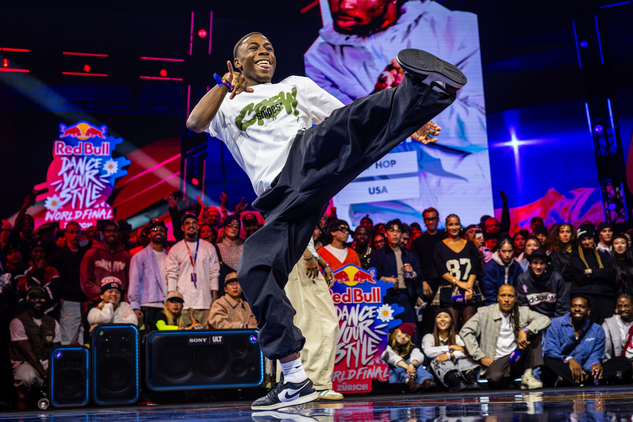 Willis performs at the Red Bull Dance Your Style World Final in Zurich, Switzerland on October 24, 2026 // Fabio Piva / Red Bull Content Pool // SI202610250011 // Usage for editorial use only //