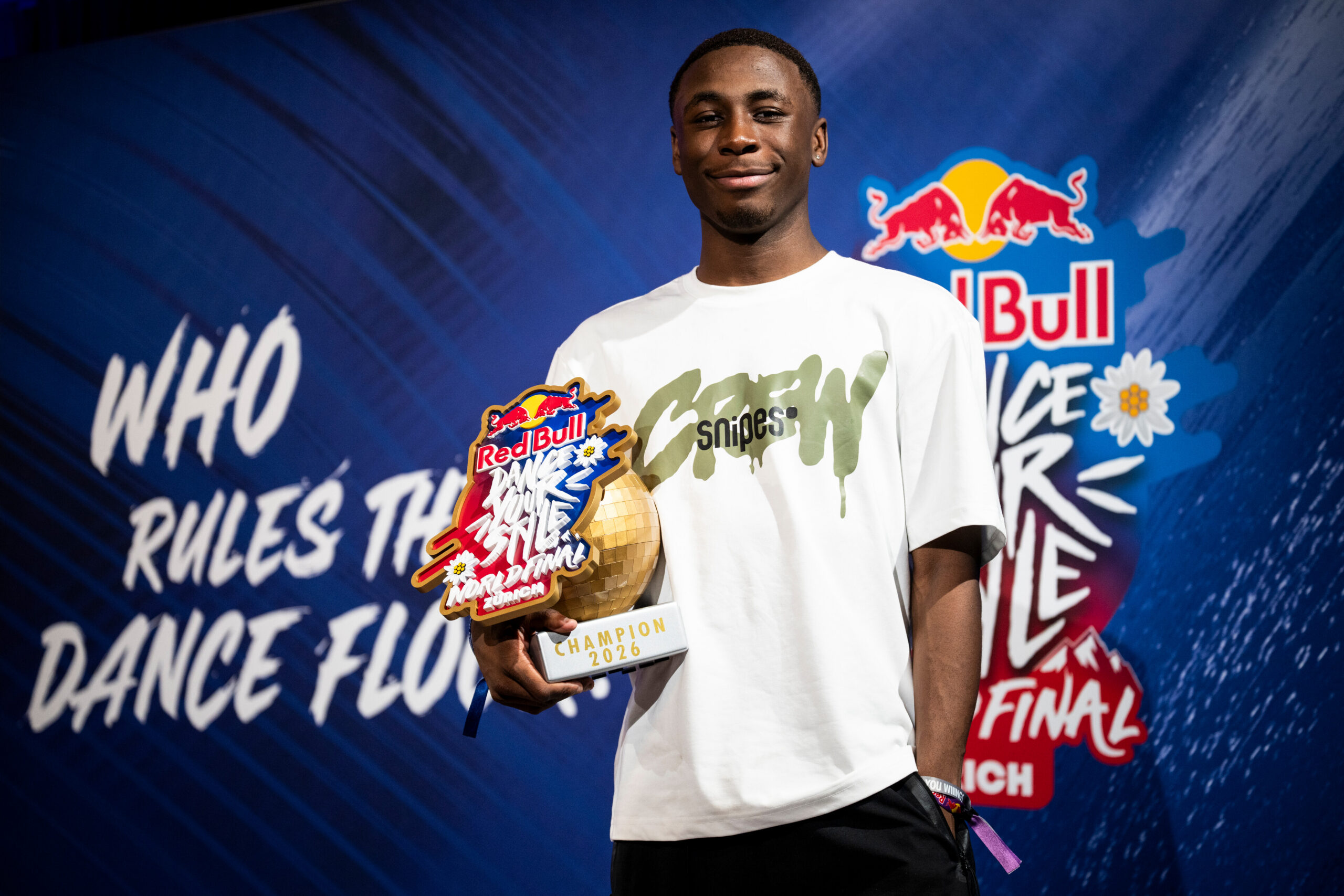 Willis poses for a portrait at the Red Bull Dance Your Style World Final at the Hallenstadion in Zurich, Switzerland on October 24, 2026. // Little Shao / Red Bull Content Pool // SI202610250015 // Usage for editorial use only //